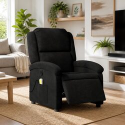 Enhance Your Space with a Black Fabric Electric Massage Recliner