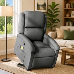 Enhance Your Space with Grey Electric Massage Recliner Chair