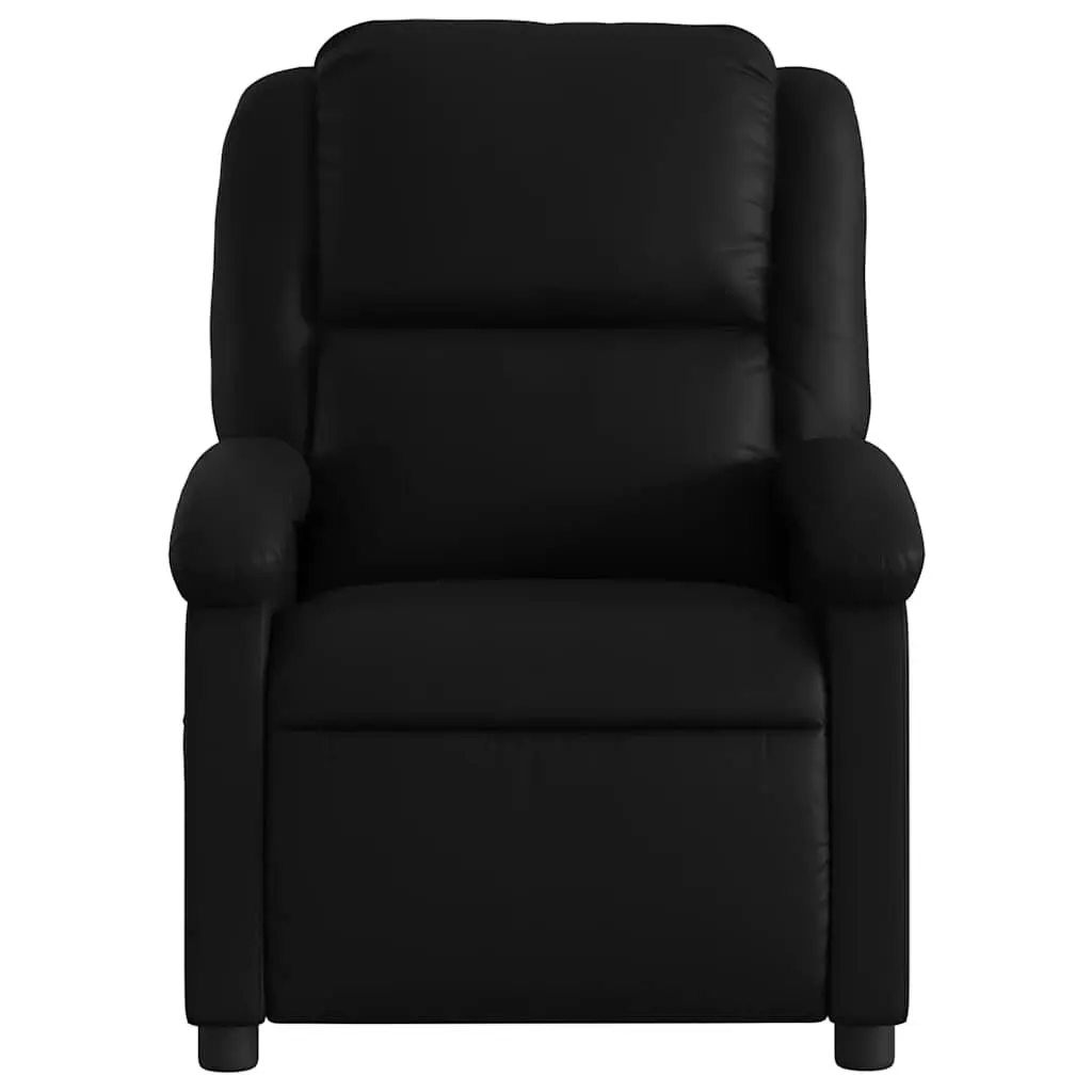 Recliner Chair Manual Reclining Armchair with Footrest Padded Black