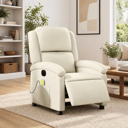 Transform Your Living Space with This Cream Recliner Chair