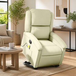 Elevate Your Living Space with a Cream Leather Recliner