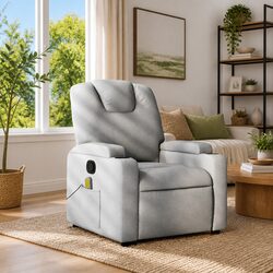Transform Your Living Space with Light Grey Massage Recliner