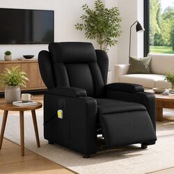 Enhance Your Living Space with a Black Faux Leather Recliner