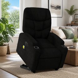 Elevate Your Living Space with This Black Electric Recliner