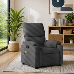 Enhance Your Space with a Grey Fabric Massage Recliner