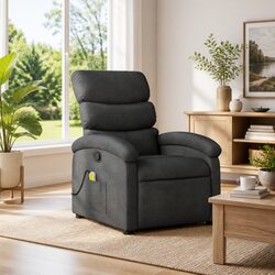 Elevate Your Living Space with this Grey Massage Recliner