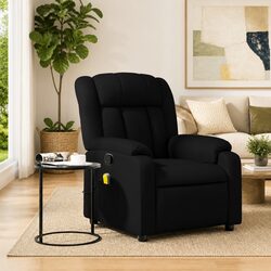 Enhance Your Living Space with This Black Massage Recliner Chair