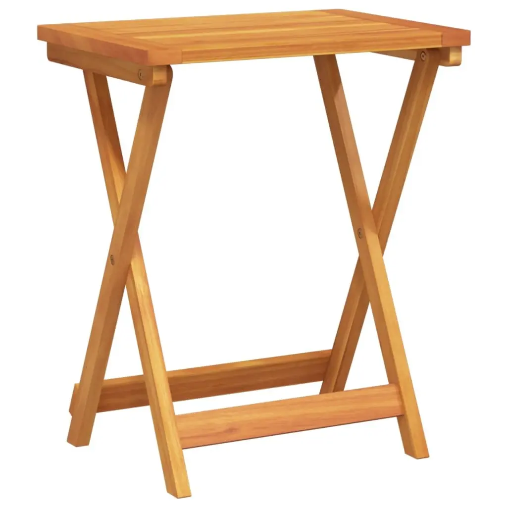 Folding Garden Dining Set 3 Piece Outdoor Patio Table Chairs Wooden Acacia