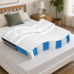 Medium Plus Pocket Spring Mattress for Restful Nights 152x203cm