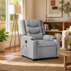 Grey Fabric Recliner Chair for Luxurious Living Spaces