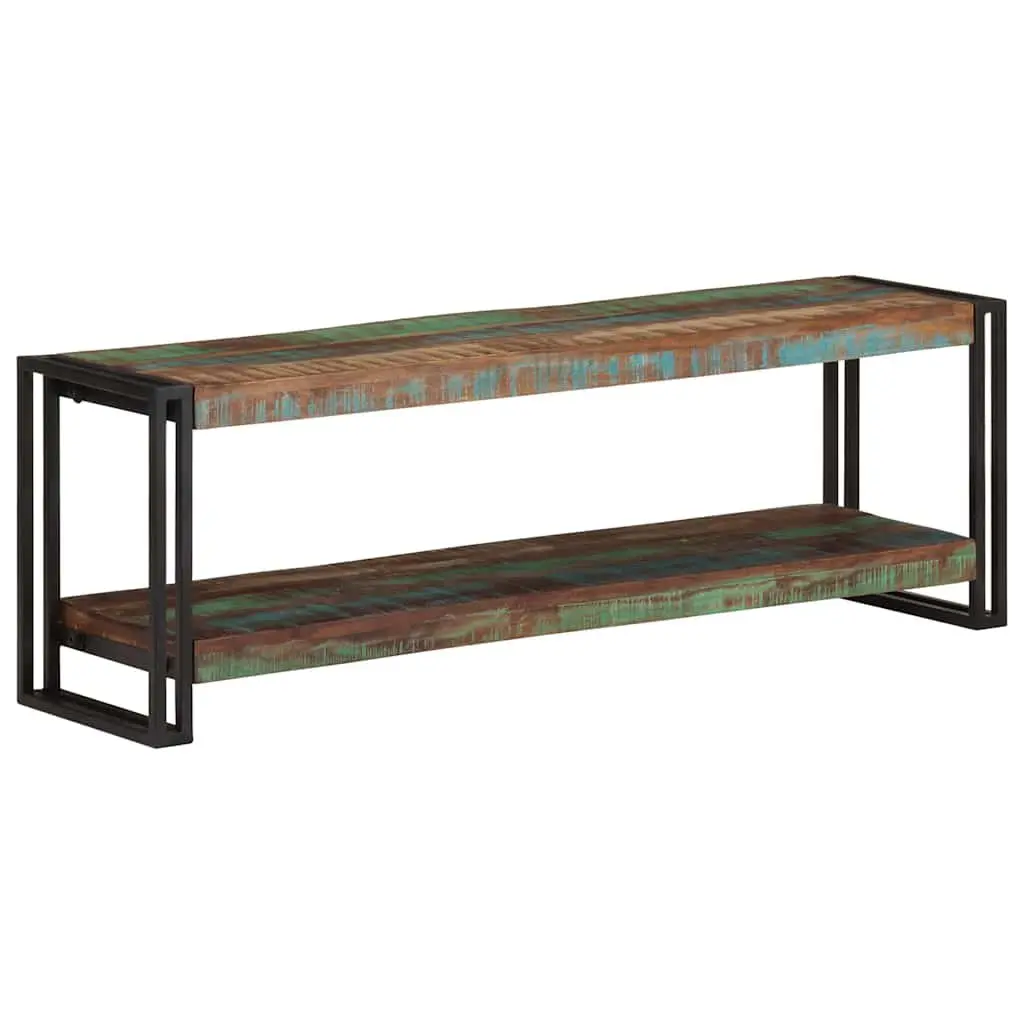 TV Cabinet 120x30x40 cm Solid Reclaimed Wood Brown Industrial Living Room