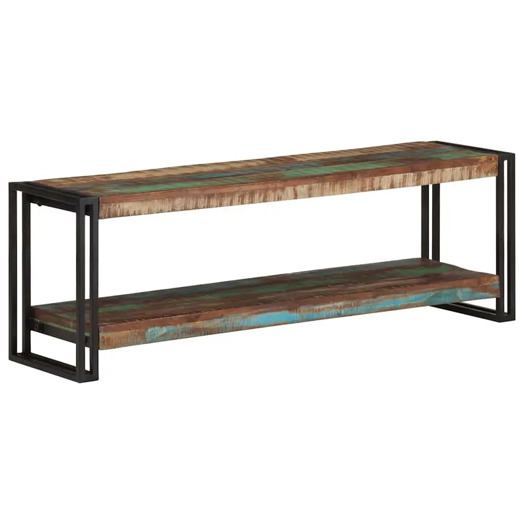 TV Cabinet 120x30x40 cm Solid Reclaimed Wood Brown Industrial Living Room
