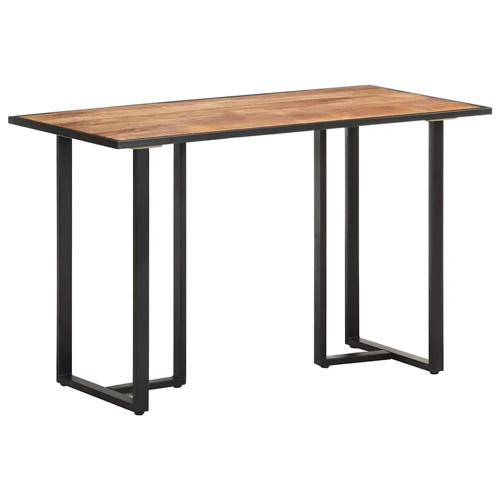 Dining Table 120 cm Rough Mango Wood Kitchen Dining Room Furniture Brown