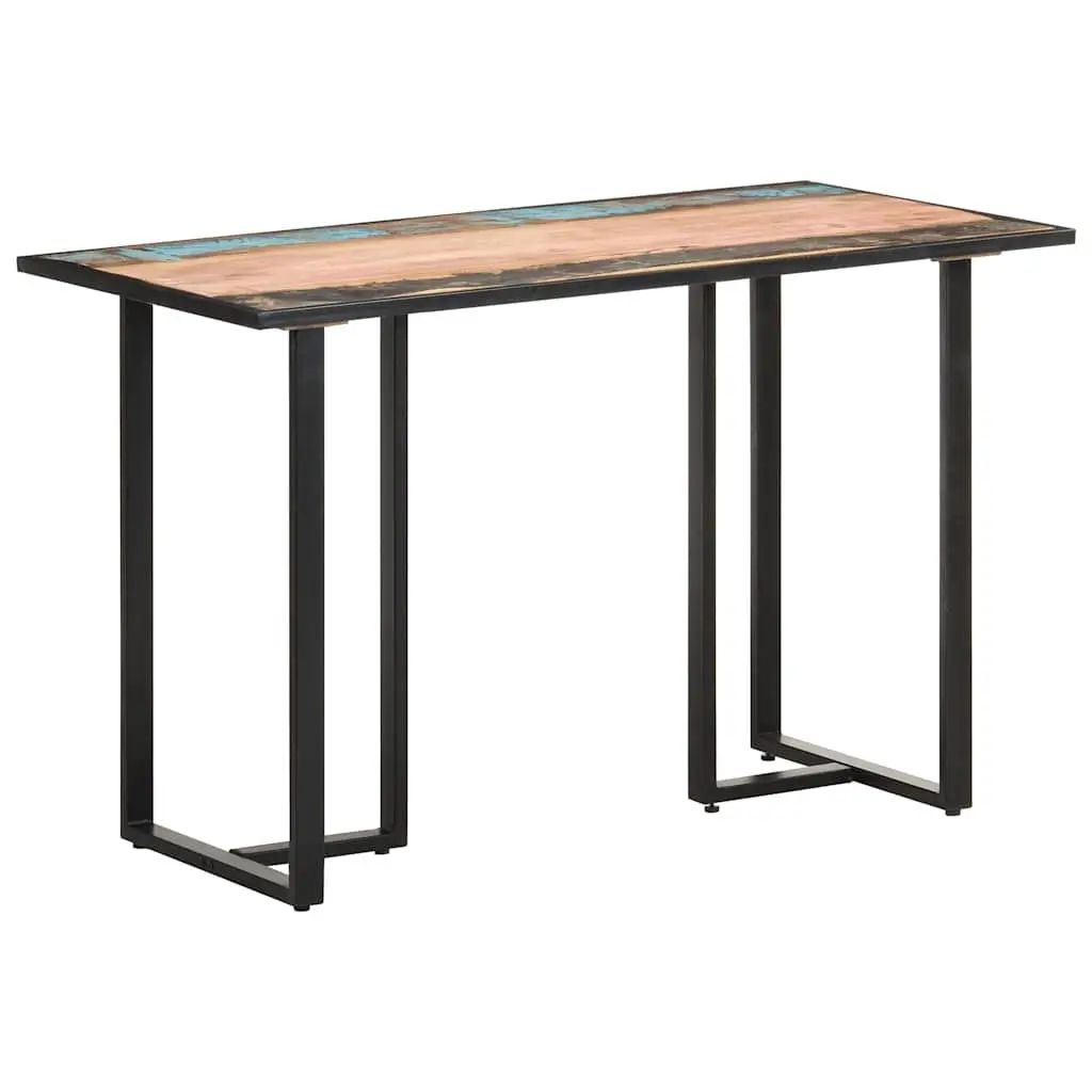 Dining Table 120 cm Solid Reclaimed Wood Industrial Style