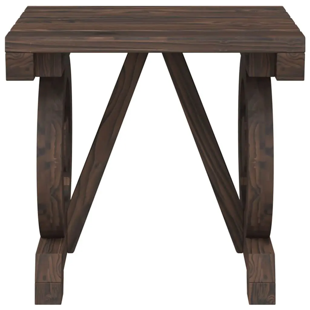 Outdoor Dining Set 5 Piece Solid Fir Wood Garden Table Chairs Brown Furniture