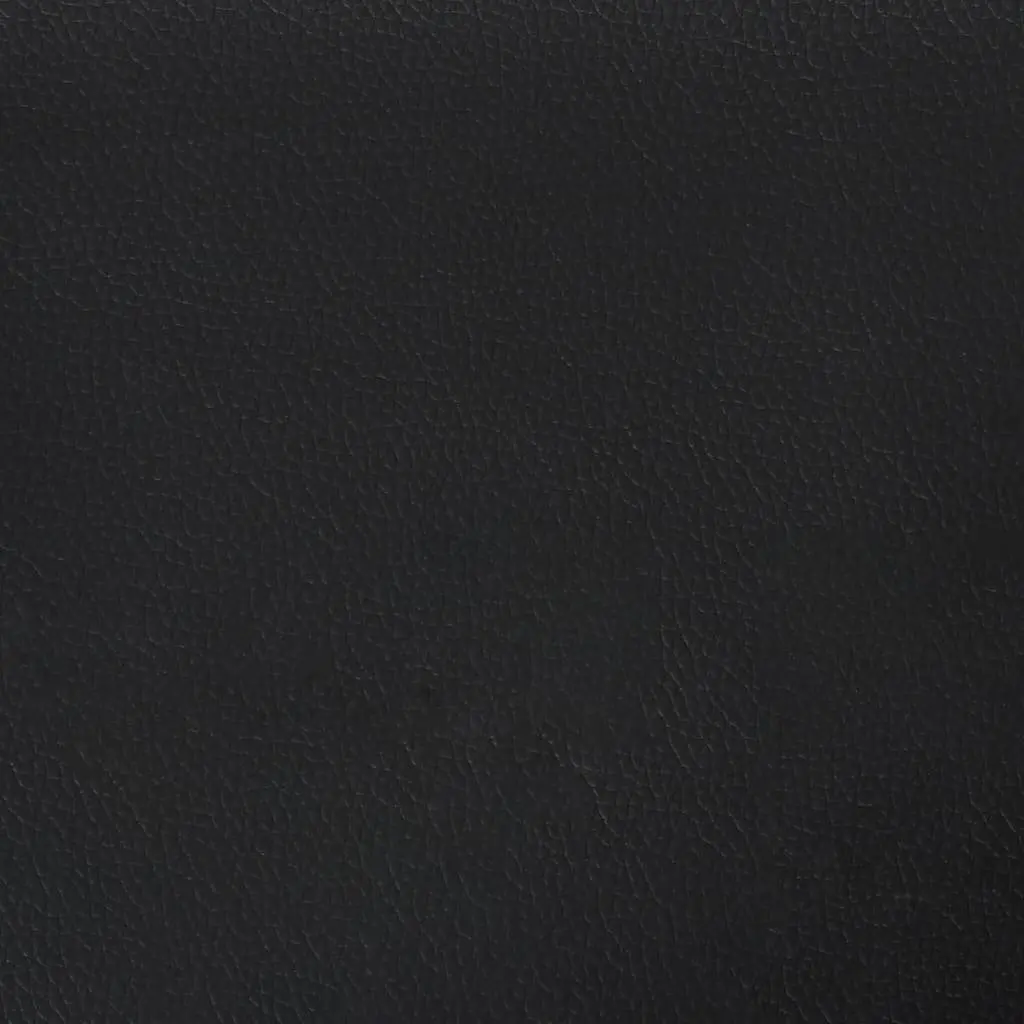 Queen Bed Frame 152x203cm Black Faux Leather Upholstered Headboard Supportive Construction