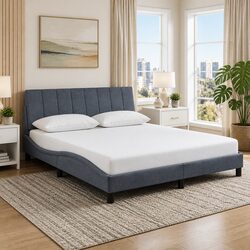Elevate Your Bedroom with a Modern Velvet Queen Bed Frame 152x203cm