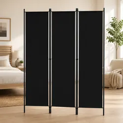 3-Panel Room Divider Freestanding Folding Privacy Screen Partition Bedroom