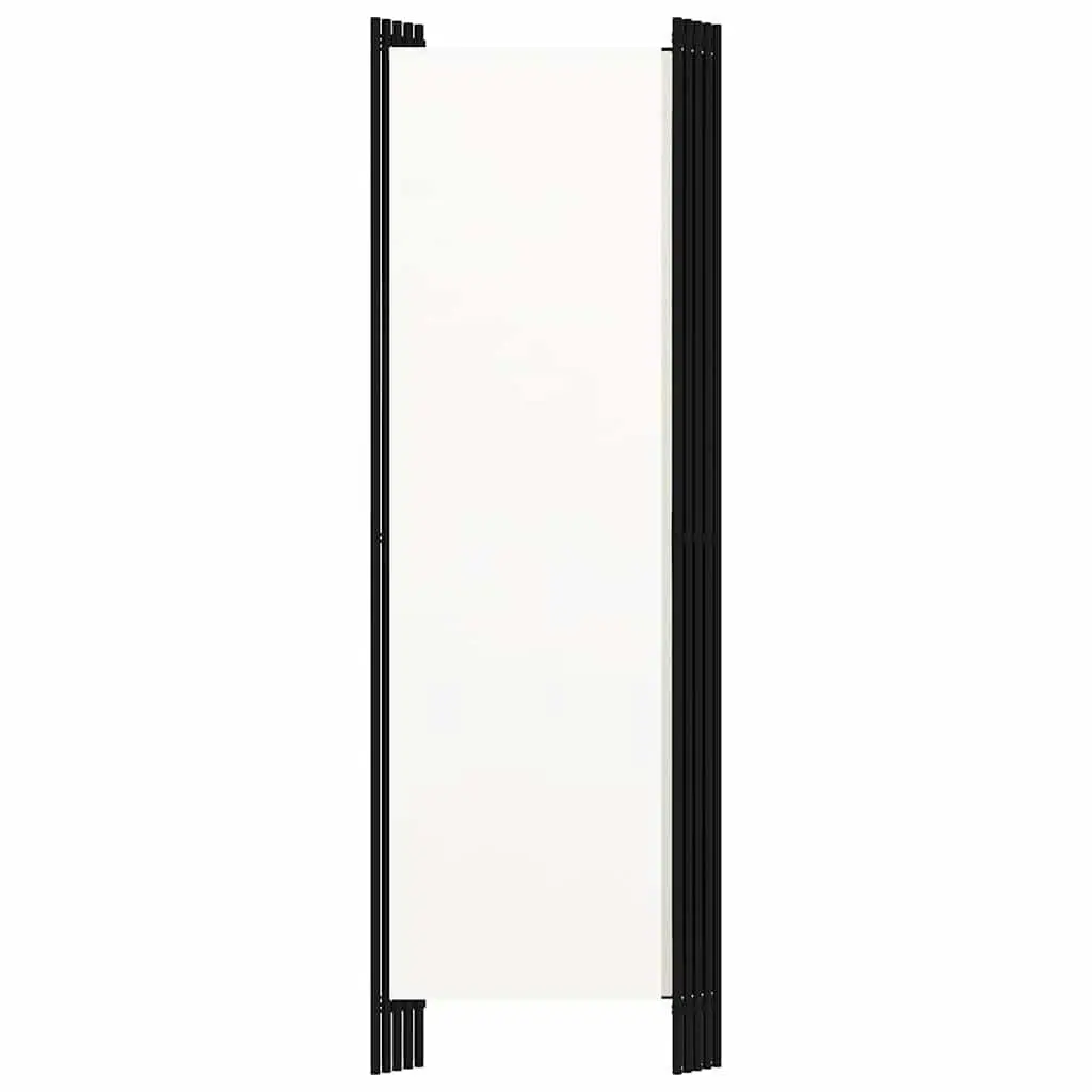 5-Panel Room Divider White Freestanding Folding Privacy Screen Partition