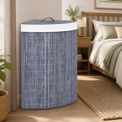 Elevate Your Home with a Grey Bamboo Laundry Basket 60L