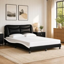 Elevate Your Bedroom with a Modern Faux Leather Double Bed Frame