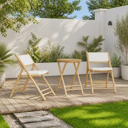 Charming Folding Bistro Set for Your Outdoor Space