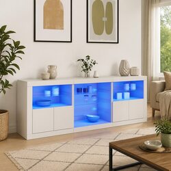Enhance Your Space with an RGB LED Sideboard Cabinet