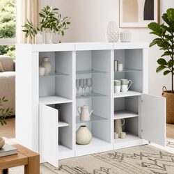 Enhance Your Home with RGB LED Sideboard Cabinet Set
