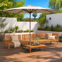 Enhance Your Outdoor Space with 4 Piece Sofa Set