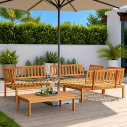 Enhance Your Outdoor Space with 4 Piece Pallet Sofa Set