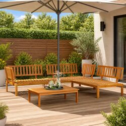 Enhance Your Space with 4-Piece Outdoor Sofa Set