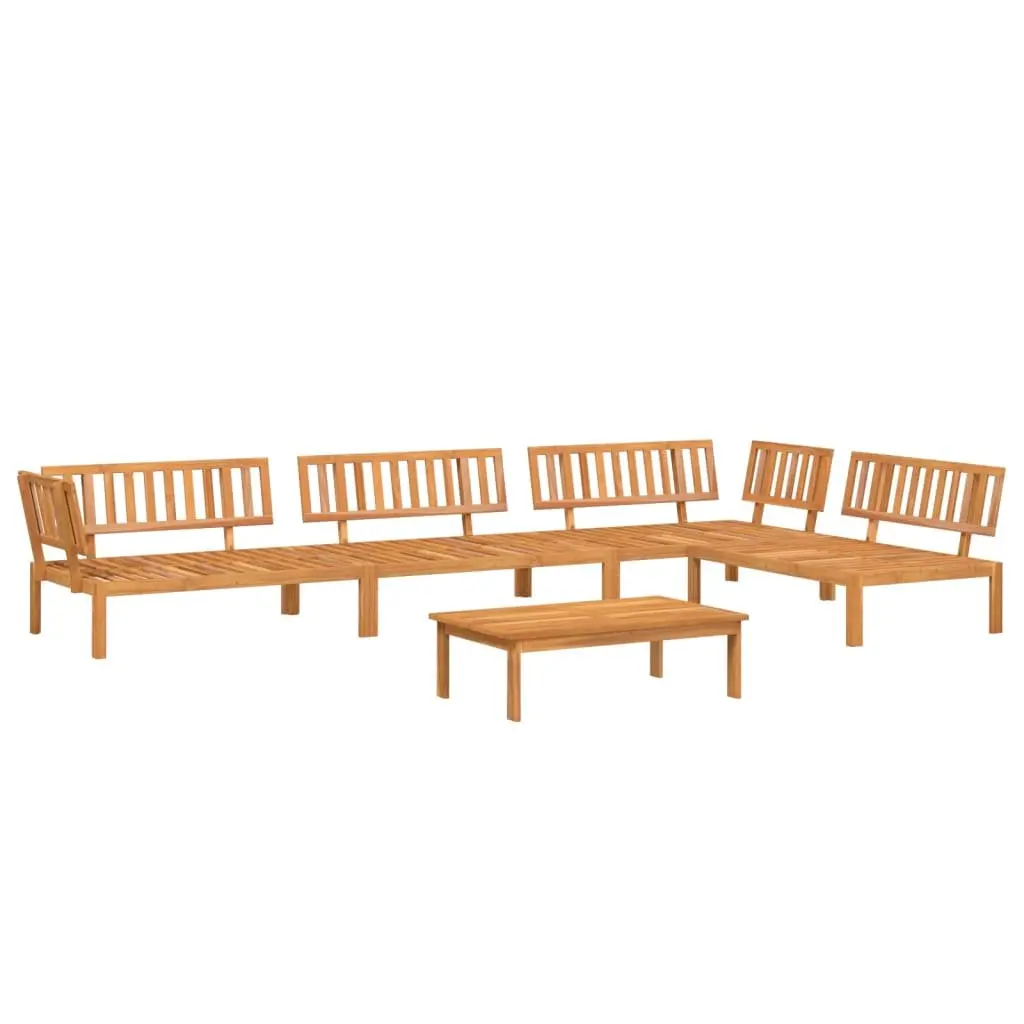 Outdoor Sectional Sofa Set 5 Piece Solid Acacia Wood Garden Pallet Furniture