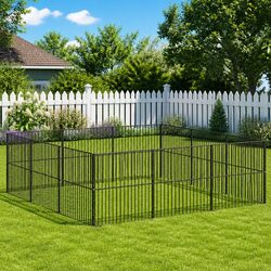 Create a Safe Space with this 12-Panel Dog Playpen