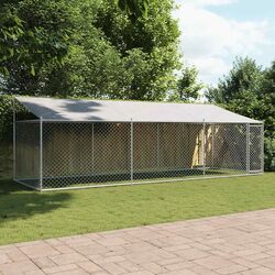 Enhance Your Outdoor Space with a Grey Dog Cage 6x2x2m