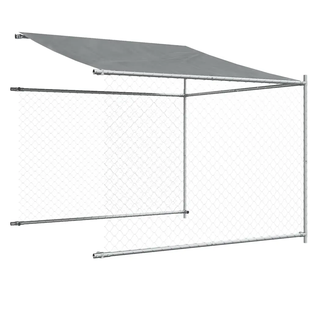 Dog Cage 6x2x2m Galvanised Steel Outdoor Kennel with Roof and Lockable Door