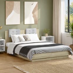 Elegant Brown Bed Frame with Slatted Base for Your Bedroom