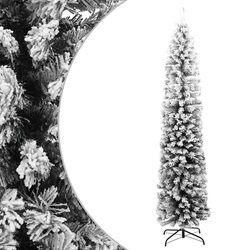Enhance Your Space with a 210cm Slim Flocked Christmas Tree