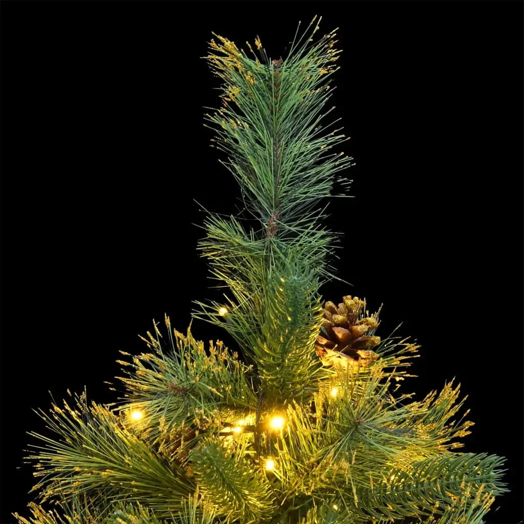 Artificial Christmas Tree 150 cm Hinged Construction 150 LEDs with 8 Lighting Modes Holiday Decoration
