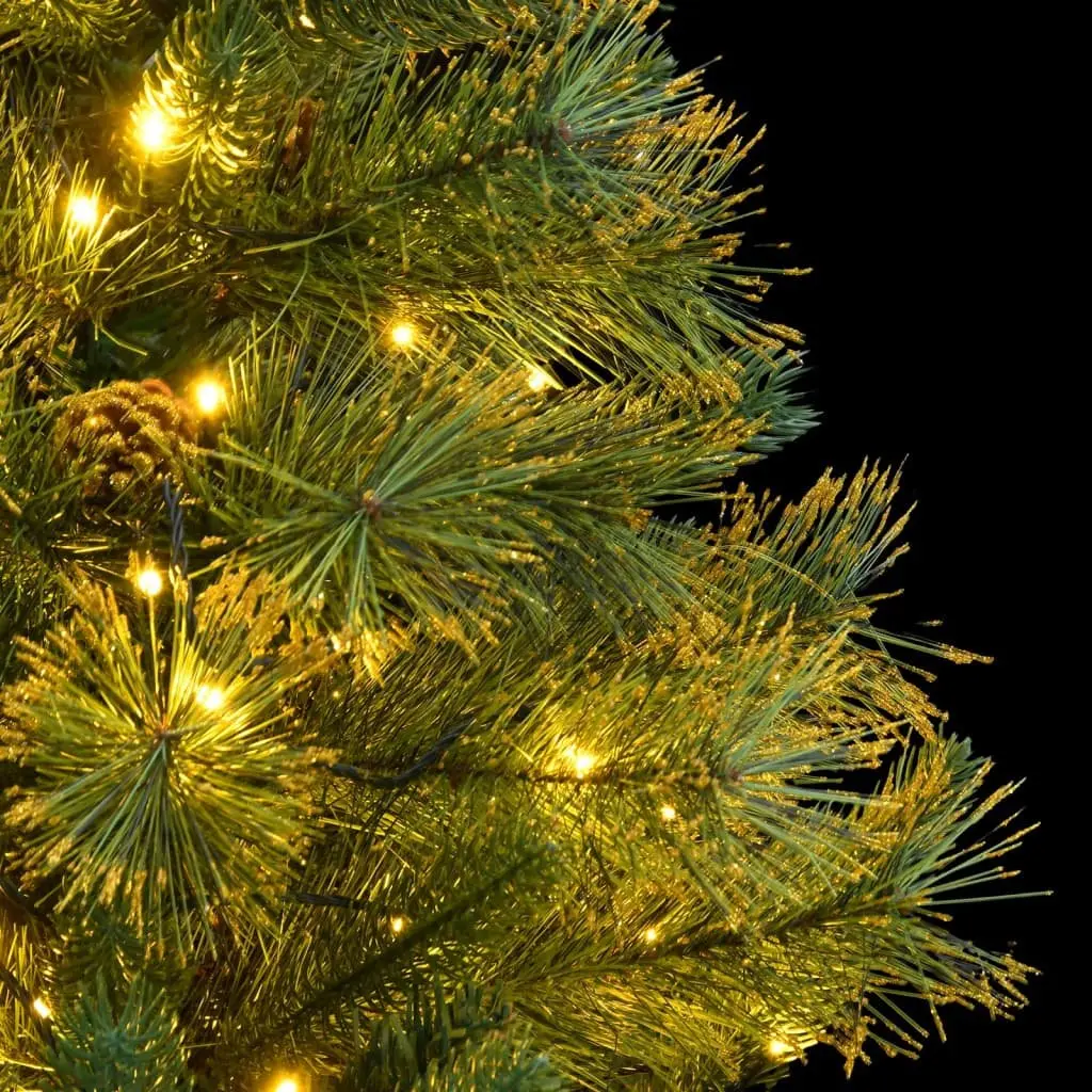 Artificial Christmas Tree 150 cm Hinged Construction 150 LEDs with 8 Lighting Modes Holiday Decoration