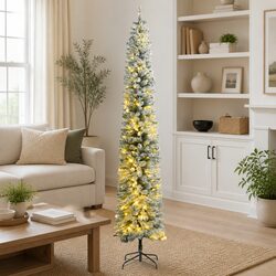 Space-Saving 270cm Christmas Tree with 300 LEDs