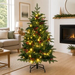 Festive Artificial Christmas Tree Enhances Your Home Decor