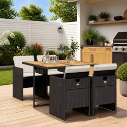 5 Piece Garden Dining Set for Stylish Outdoor Spaces