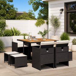 Enhance Your Outdoor Space with 9 Piece Dining Set