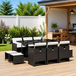 Elevate Your Outdoor Space with This 11-Piece Dining Set