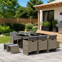 Elevate Your Outdoor Space with This 11-Piece Dining Set
