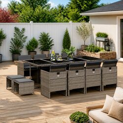 Enhance Your Outdoor Space with a 13 Piece Dining Set