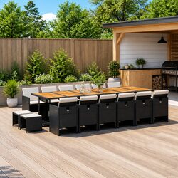 Enhance Your Outdoor Space with 17 Piece Dining Set