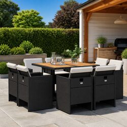 Enhance Your Outdoor Space with a 9 Piece Dining Set