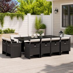 Elevate Your Outdoor Space with a 13-Piece Black Dining Set