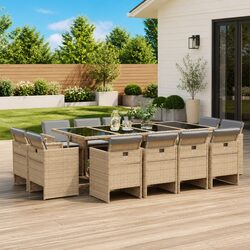 Elevate Your Outdoor Space with 13 Piece Dining Set